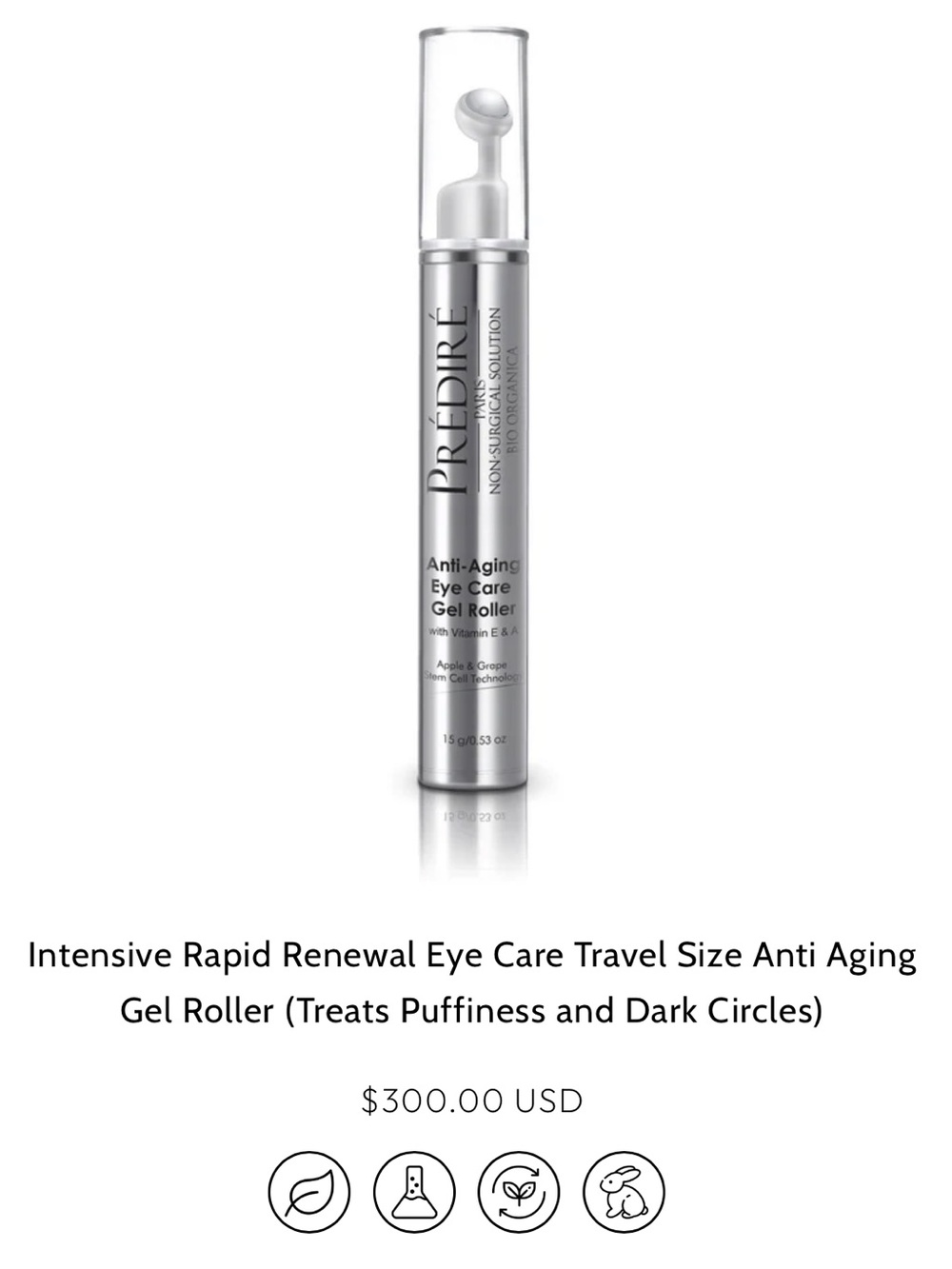 Prediré Paris Intensive Rapid Renewal Eye Care Anti-Aging Gel Roller